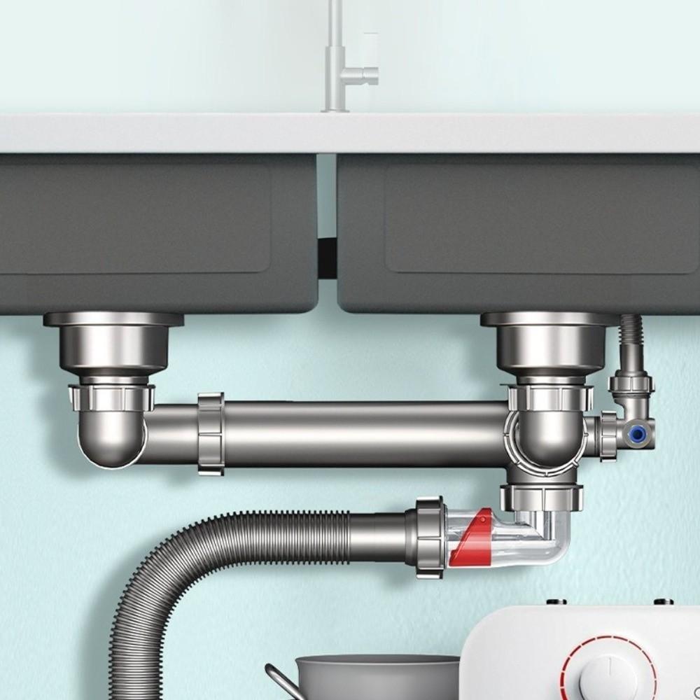Curved Tube Sink Drain Check Valve Plastic Downpipe Tube Pipeline Accessory Pipeline Accessory