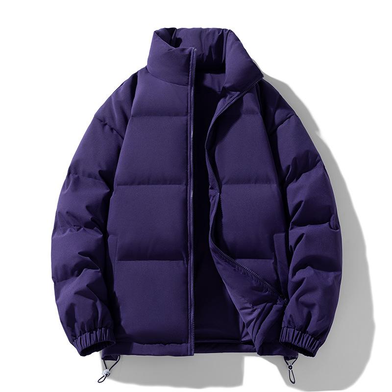 Cotton Jacket for Men and Women In The Same Style for Winter Thick Loose Cotton Jacket for Couples Solid Color Bread Jacket for Cotton Jacket