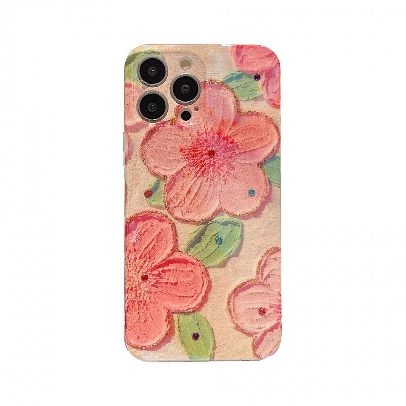 Samsung A11 Mobile Phone Case A11/a11/A11 Oil Painting Camellia S11ultra Diamond Case S11 + Flower