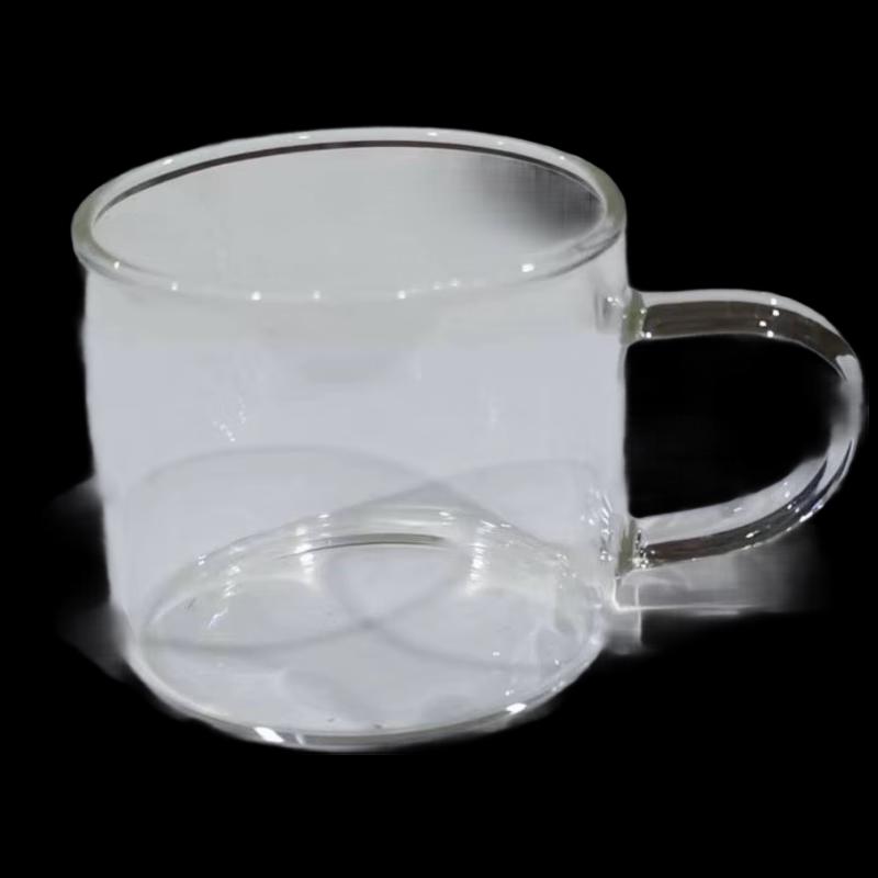 Shangqi Thickened High Borosilicate Glass Teacups with Handles (6-Pack)