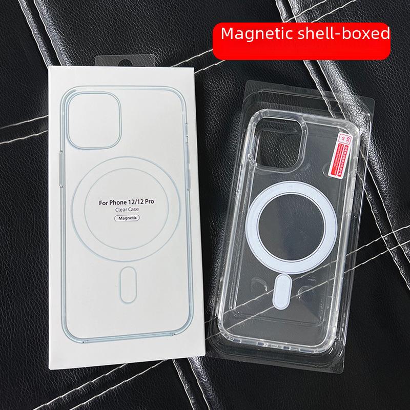 Magnetic MagSafe Acrylic Case for iPhone 13, 15, 16 Pro - Two-in-One Transparent Hard Shell