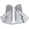 Car Sun Visor Cover Pair Fit for Chevy Tahoe Suburban Yukon 1995-1999, Microfiber Leather, Gray
