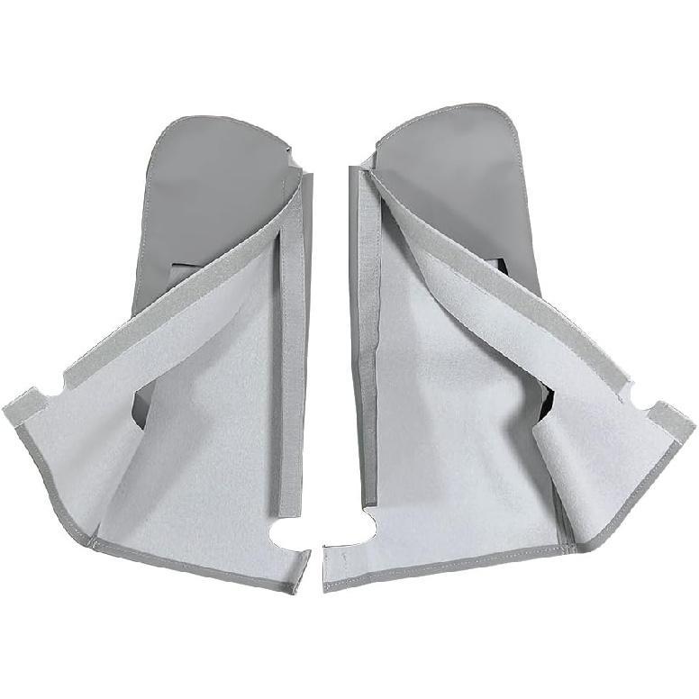 Car Sun Visor Cover Pair Fit for Chevy Tahoe Suburban Yukon 1995-1999, Microfiber Leather, Gray