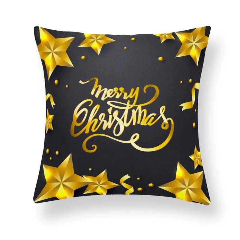 

Наволочки с рождественской тематикой Аксессуары для автомобиля Офис Санта-Клаус Гостиная Диван Домашние наволочки 40x40cm