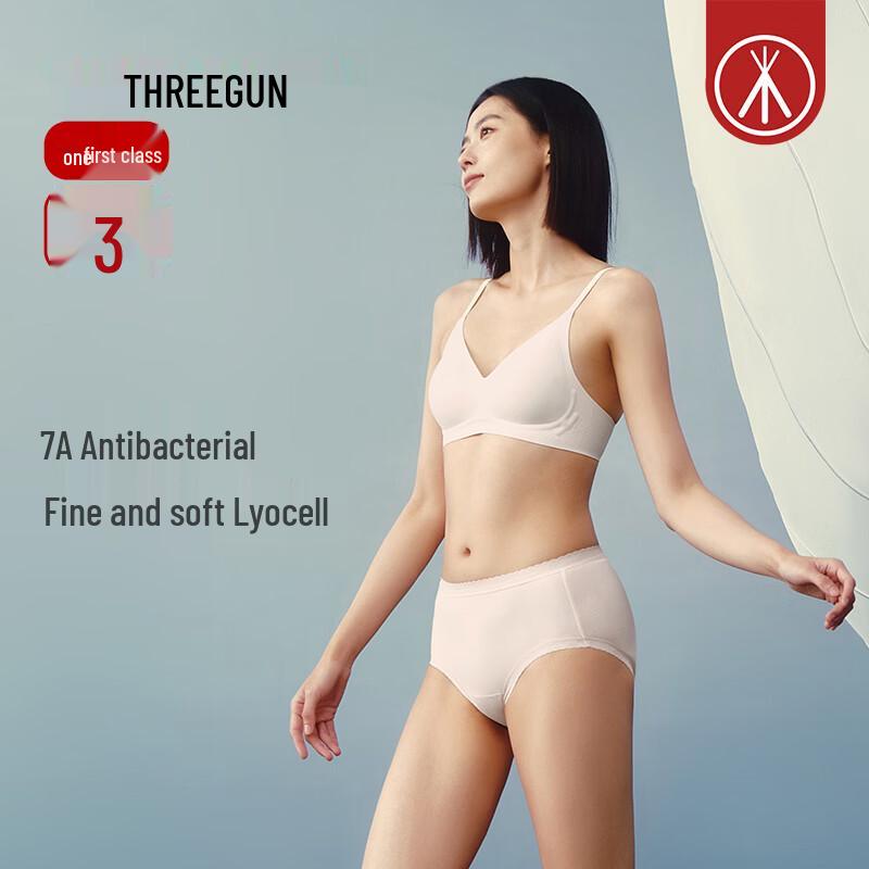 ThreeGuns Women s 7A Antibacterial Lyocell Lace Briefs (3-Pack) XL