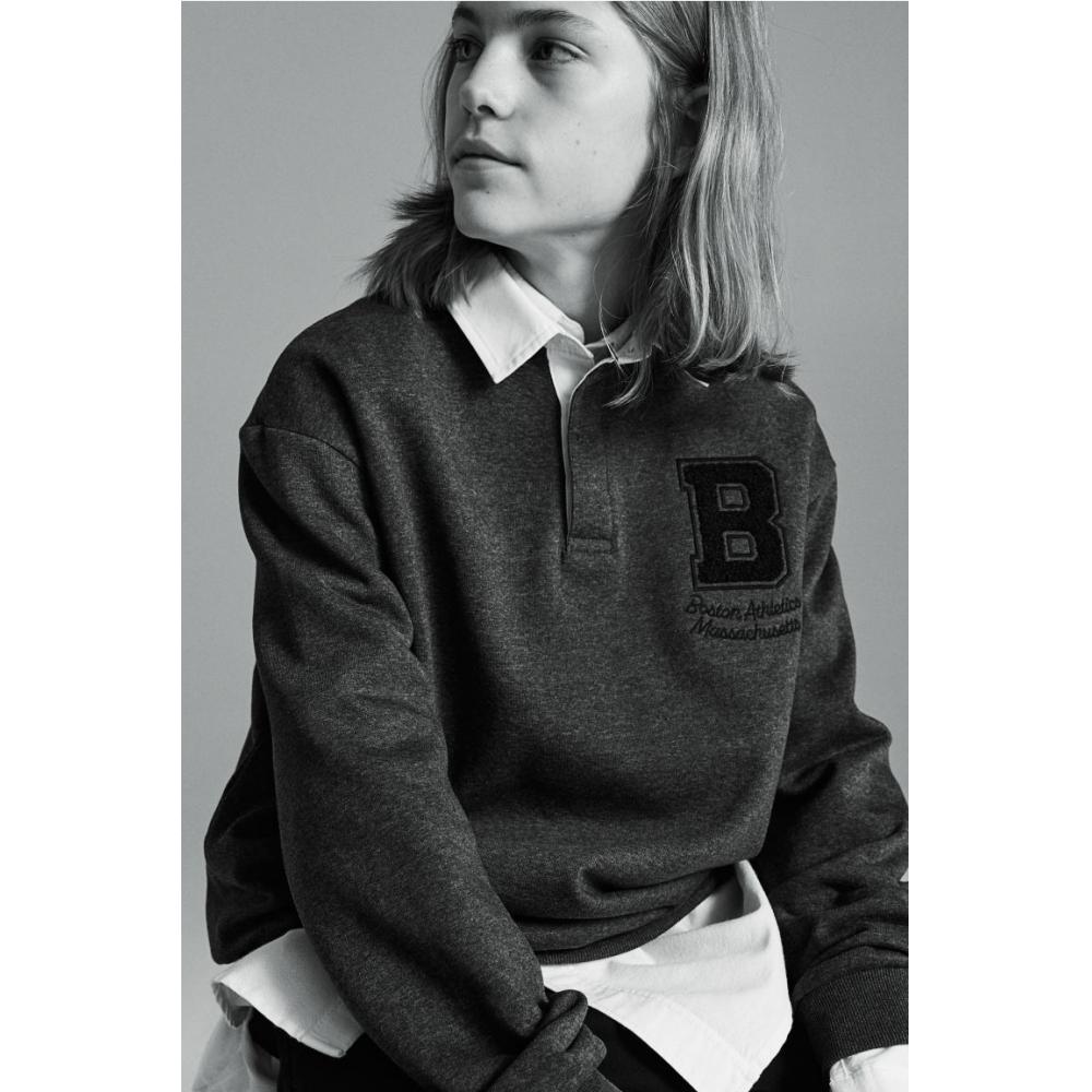 

Рубашка H&M Rugby Темно-серая/Boston Athletics