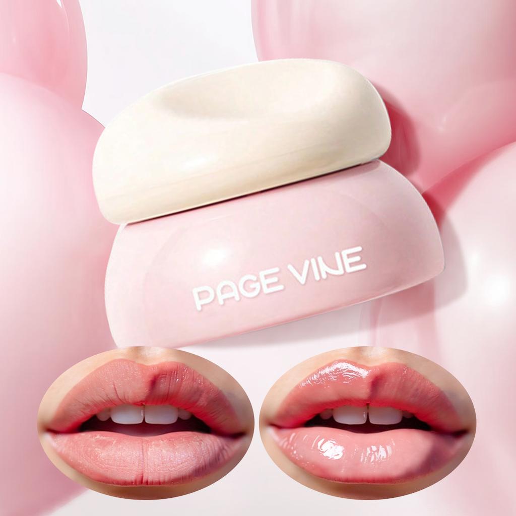 8 Color Jar Lip Nectar Hydrating Mirror Lip Glaze Milk Jar Lip Oil Doodle Lips Whitening Translucent Moisturizing