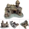 Artificial World of Tanks Stone-island Resin Castle Aquarium Landscape Ornament Aquarium Decor For The Fish Tank Retro Statues