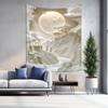 Enchanted Moonlit Landscape Wall Hanging  Decorative Tapestry for Home Décor
