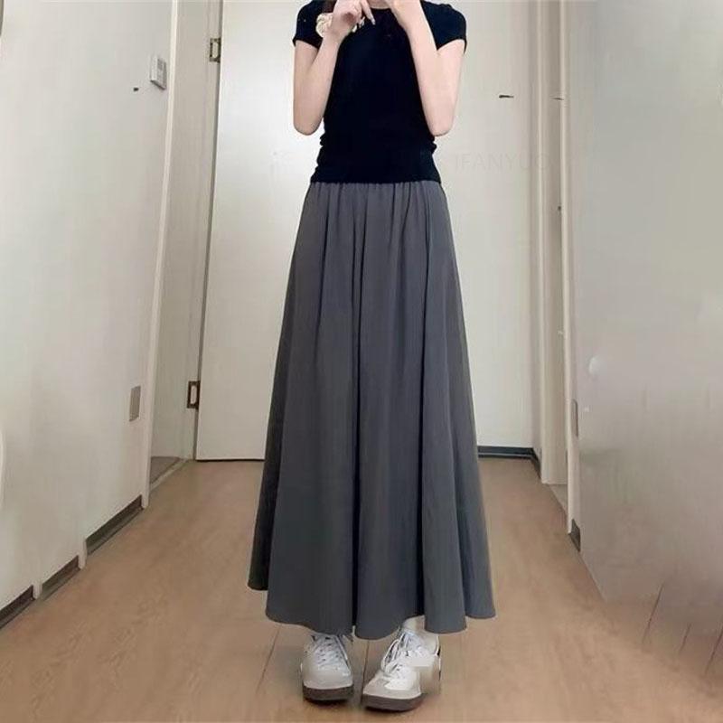 Summer Girls' Dress Pants Solid Versatile Thin Children Straight Leg Pant Loose Casual Children Casual Skirt Trousers