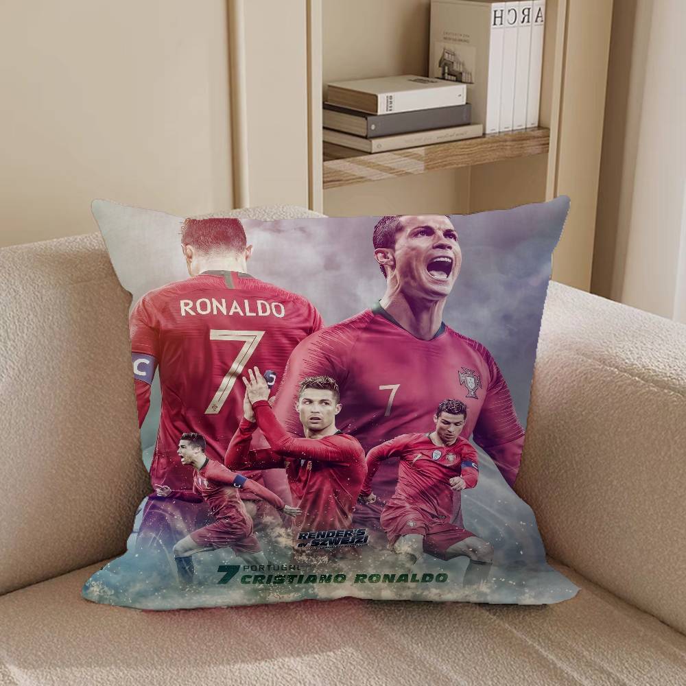 Cristiano Ronaldo Pillow Anime Pillow Sofa Bed Head Pillow Cover Cushion Cover 45x45 Cm Fashion