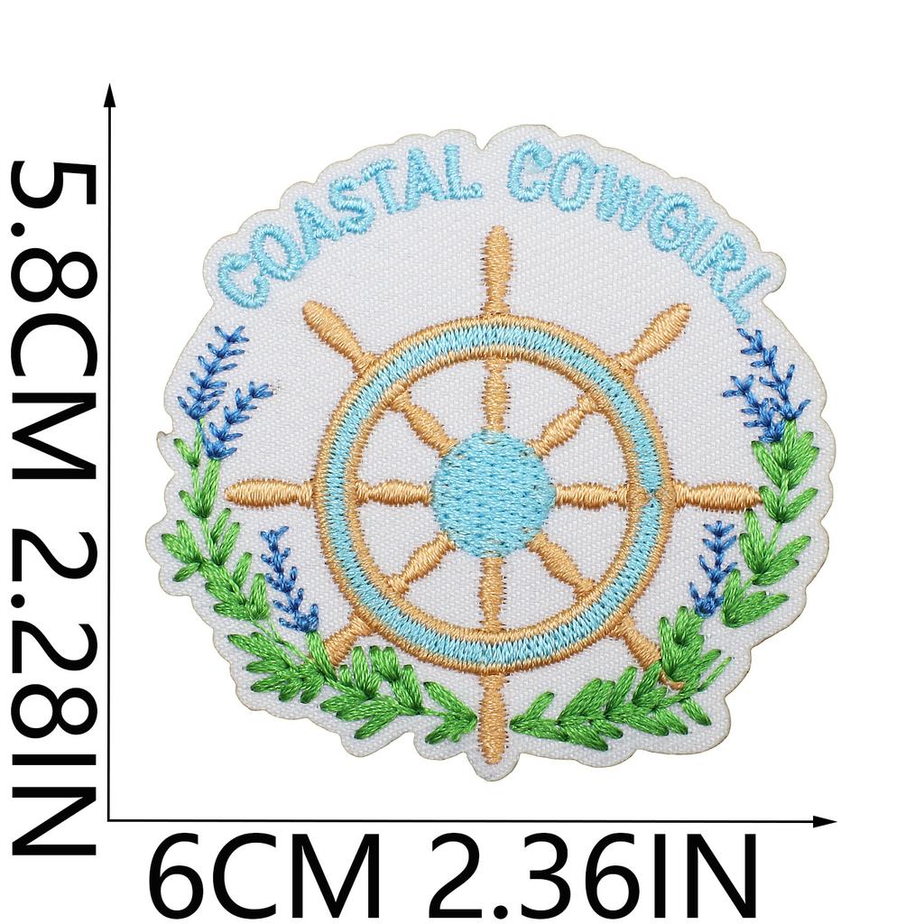 Horse Pentium Embroidery Cloth Sticker Western Denim Computer Embroidery Badge Fashion Girl Decoration Guitar Embroidery Badge Ironing