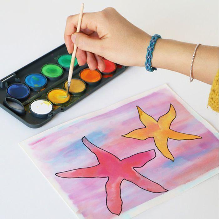 Palette d'aquarelle 12 godets Ø 30 mm