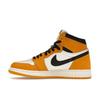 Air Jordan 1 Retro High OG GS Yellow Ochre Kids Sneakers Black Sail FD1437-701