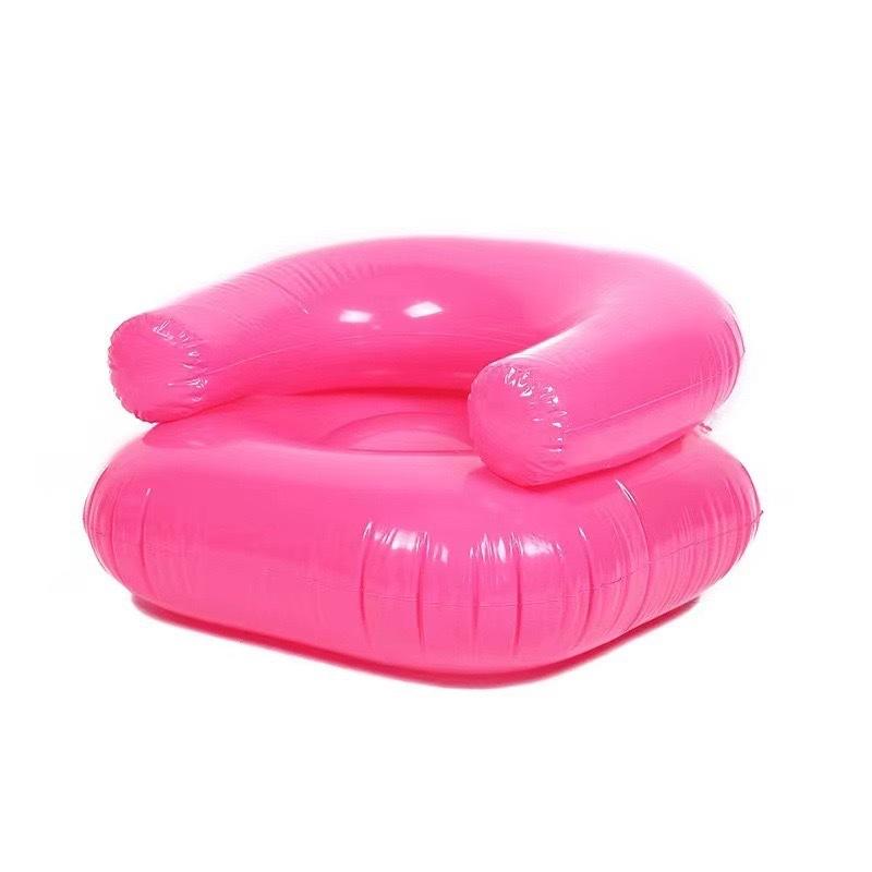 

Portable PVC Inflatable Sofa for Adults and Children, Water Game Sofa, Play Seat for Kids розовый