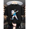 European Size Men'S Outdoor Casual Golf Caddy Graphic Letter Print T-Shirt