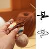 Adjustable Knitting Crochet Loop Ring Knittied Yarn Guide Finger Faster Holder for Crochet Thimble Thread Ring Sewing Tools