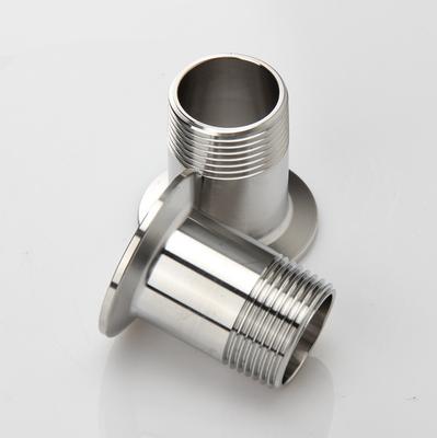 1/2" - 2" (DN15-DN50) Adaptere for varmeapparat Sanitær rustfritt stål SS304 hangjengede hylserør Fittings Tri-Clamp