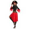 Women's Red Pirate Captain Halloween Costume - Masquerade Role-Playing Stage Outfit