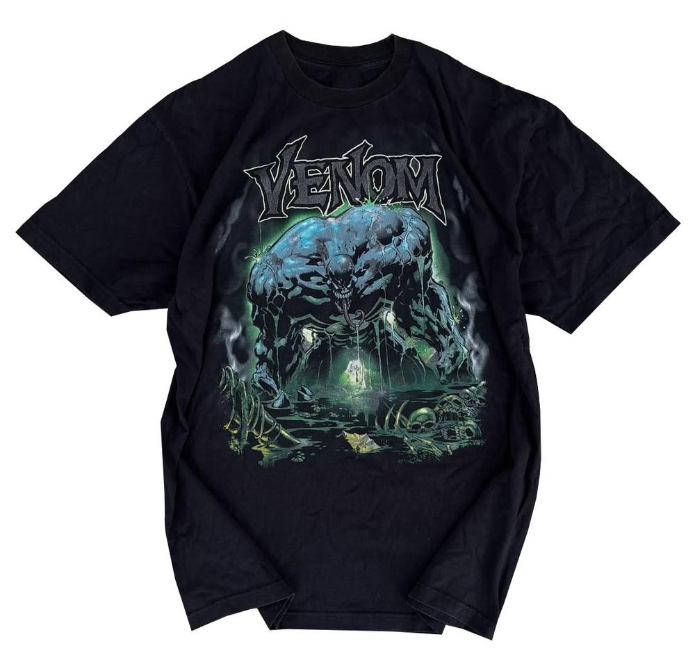 НОВИНКА Marvel Mad Engine Веном Футболка Размер S-5XL Репринт Унисекс Футболка XXL
