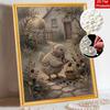 DIY 3D Pearl Diamond Painting Art Set Cute Bird Harvesting Berries Home Decor Art Set Wall Art
