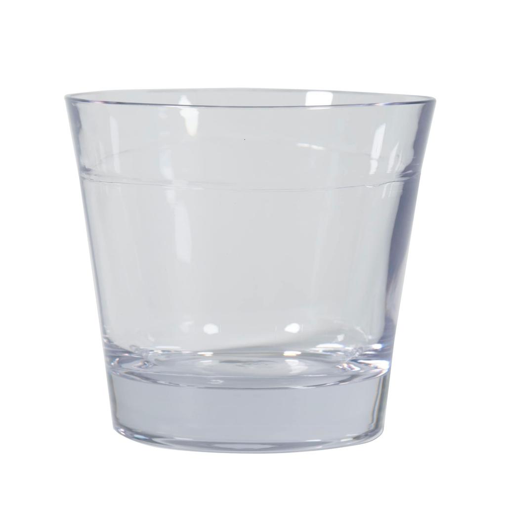 Plakira Rocks Glass CupTumbler, Clear, 280ml, Dishwasher and Microwave Safe, Heat Resistant to 100°C, Shatter Resistant, Child-Friendly, Glamping,