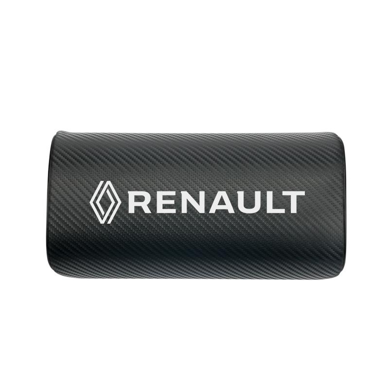 1Pcs Car Neck Pillows Single Headrest Sticker For Renault Clio Vel Satis Twingo Captur Symbioz Rafale Boreal Megane ZOE MM8