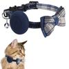 Adjustable Locator Holder Collar Bow Tie Cat Collar Bow Tie Pet Collar With Bell for Airtag Pet Cat
