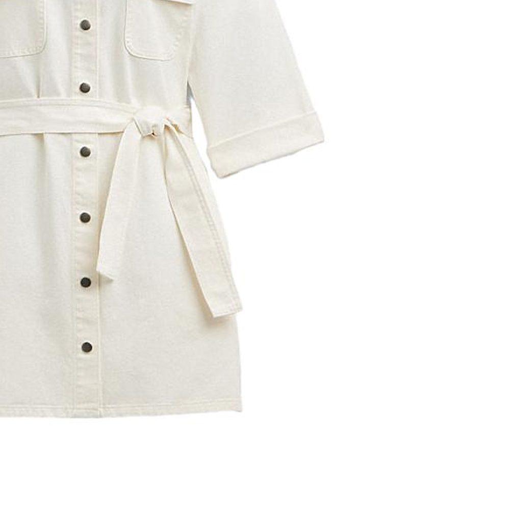 COACH Short Sleeved Dress Women's White CI395-WHT