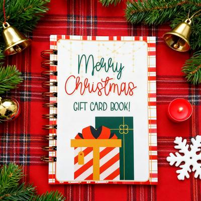 Sobrevivência na Faculdade Livro de Cartões de Presente de Natal DIY Encadernação em Espiral Design Festivo Cartão de Natal Funcional Livro Presente para Estudante Universitário
