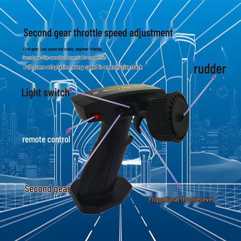 RC Pro Variable Speed 4WD Drift Remote Control Car - Rechargeable Racing Model Toy for Kids