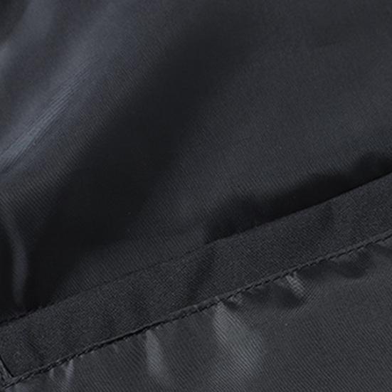 Men Cotton Vest Stand Collar Sleeveless Warm Elastic Hem Windproof Waistcoat Solid Color Zipper Buttons Placket Thickened Vest Coat with Pockets