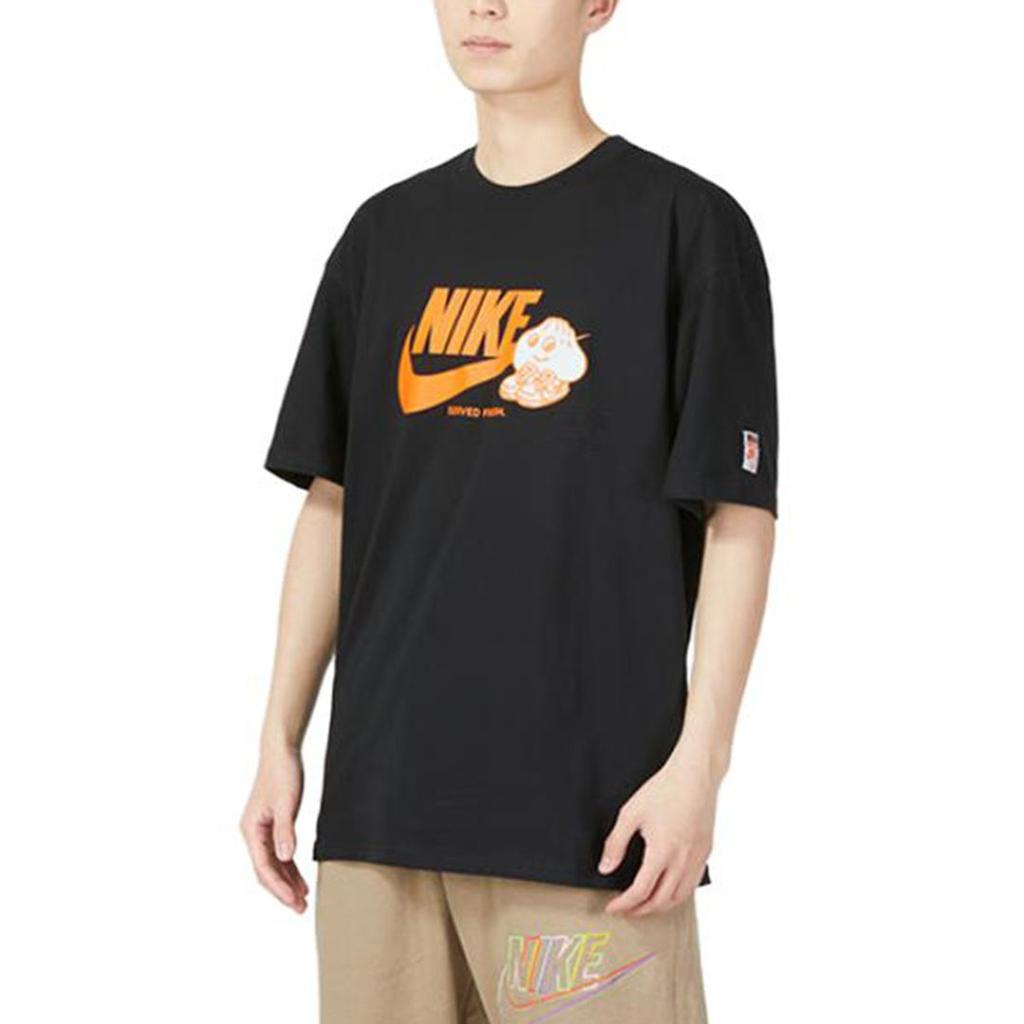 Nike Max90 T Shirts Men's Black Crew Neck Moderate FB9804-010
