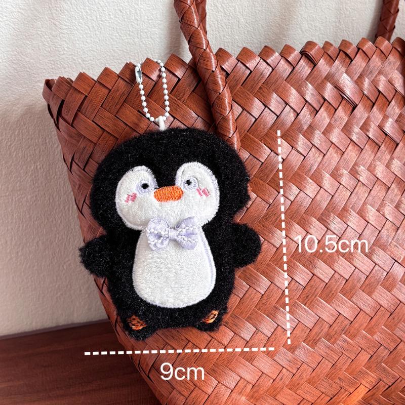 Cute Cartoon Bow Tie Penguin Plush Keychain Kawaii Penguin Stuffed Doll Pendant Backpack Decoration Pendant Accessories Gift