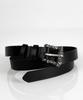 Beulleseudeubyulles Material Cowhide Belt_Dark Silver/Antique Gold