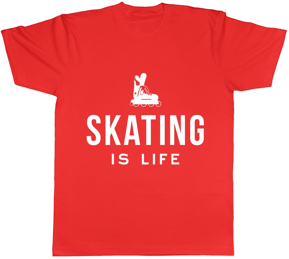 Roller Skating is Life Unisexs Unisexs Ladies TShirt Tee S