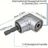 Tool Accessories Screw Head 105 Degree Bending Tool Drill Bit Accessories Extender Compatible with Electric Drill