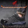 Four Seasons Steel Toe Safety Shoes: Durable, Anti-Smash, Anti-Puncture, Wear-Resistant Work Footwear for Construction.