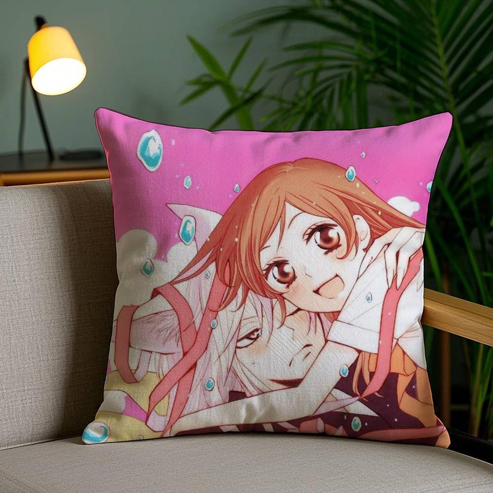 K-Kamisama Hajimemashitas Pillow Case Office Sofa Dorm Chair Back Short Plush Double-Sided Printing Home Cushion Cover