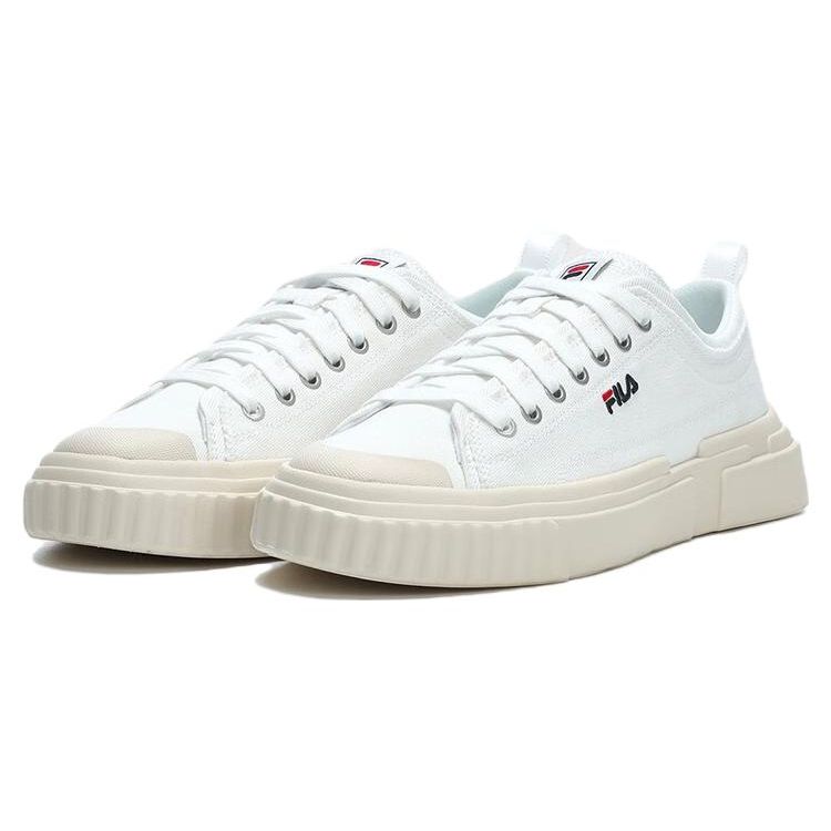 FILA Loop Simple Casual Low-Top Canvas Shoes Men sneaker White F12M322305FBW