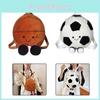New Fun Sports Football Basketball Plush Toy Shoulder Bag Doll Children's Gift Creative Doll Backpack