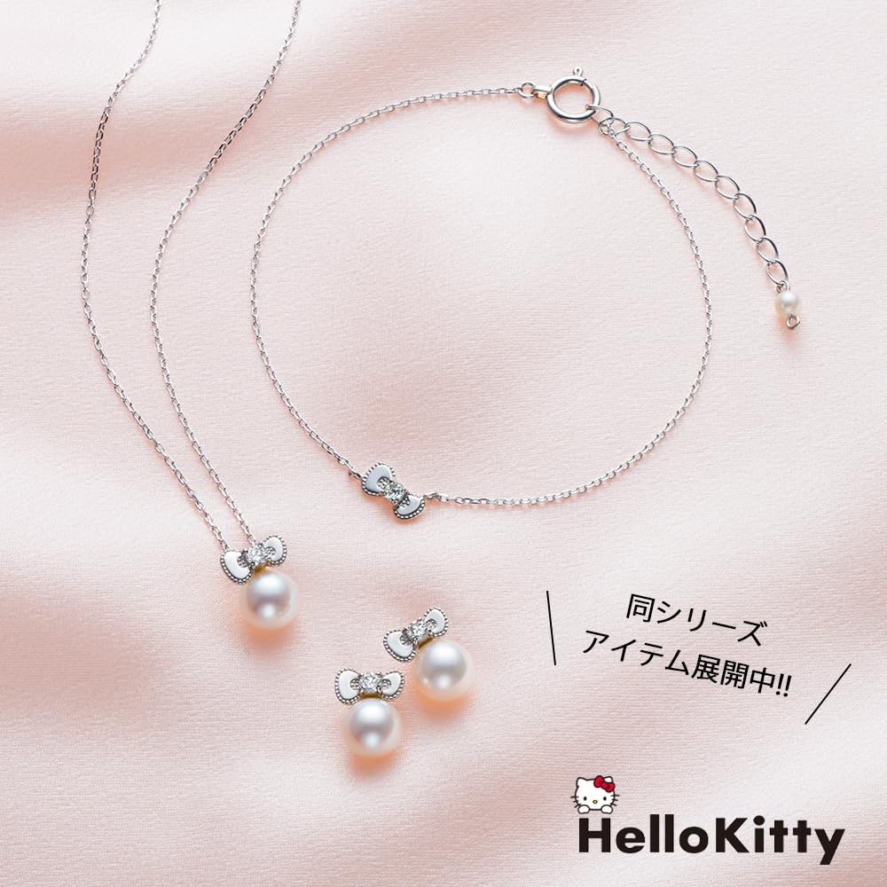 Hello Kitty Platinum Pearl Pendant Ribbon PPCKT10002 [Hello Kitty] 900/850 (Pt900/850) PPCKT-10002