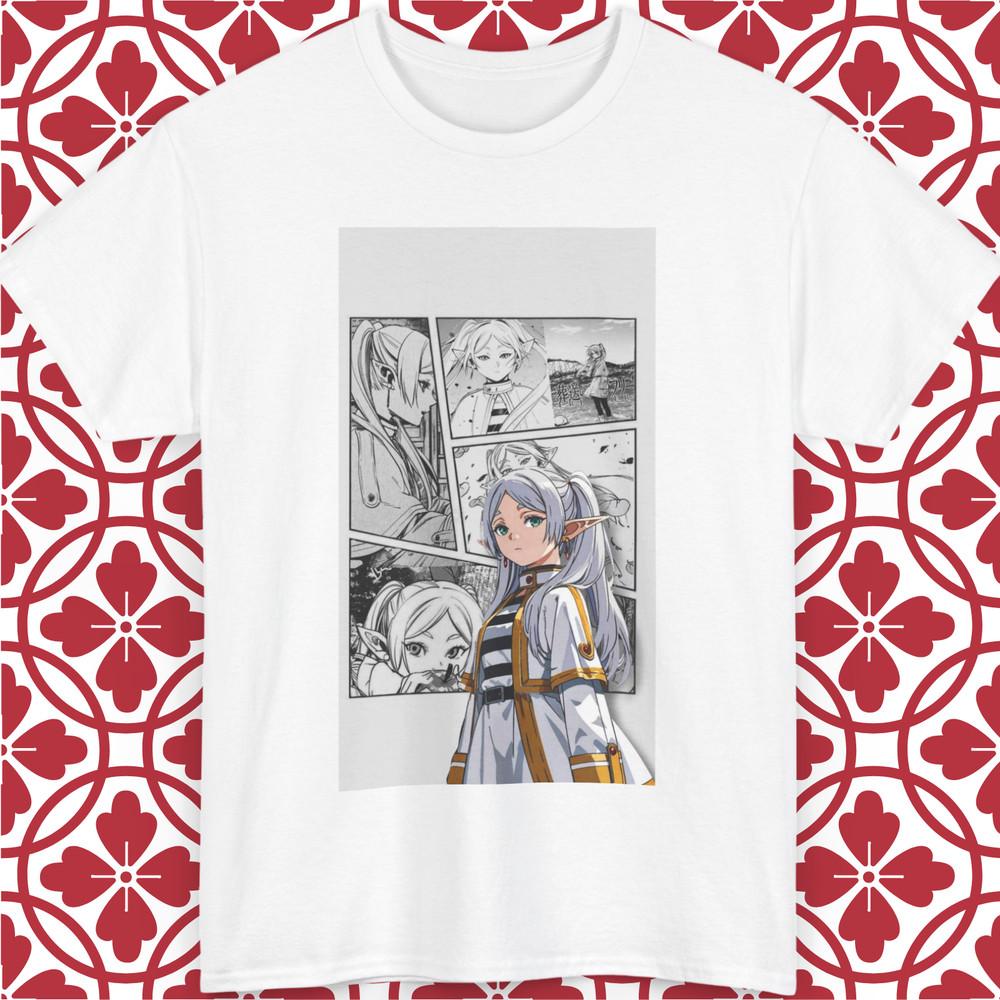 Frieren Anime T-Shirt Unisex Sousou No Frieren Fern Tee Manga S-5XL Size Gift