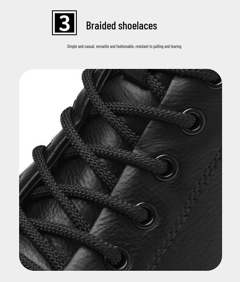Men's Retro High-Top Shoes with Invisible 6CM Lift - Casual Autumn Trendy Mid-Top Board Sneakers