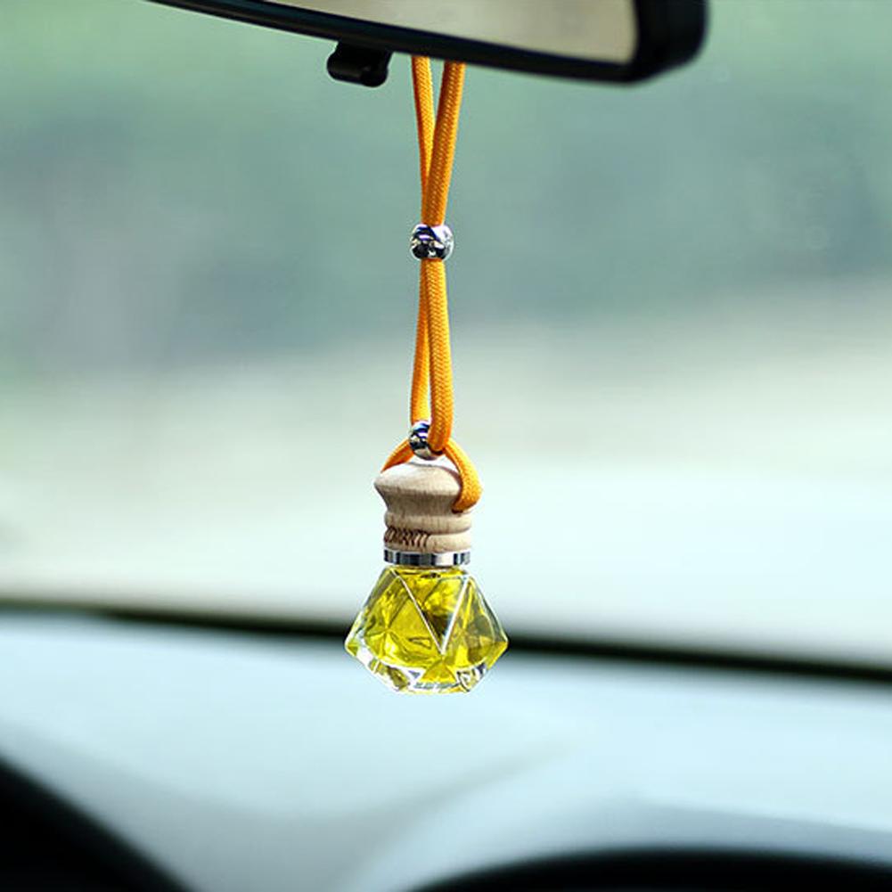 7ml Car Hanging Bottles Perfume Aromatherapy Refillable Air Freshener Diffuser Oil Fragrance Bottle Vehicle Auto Sapper Pendant