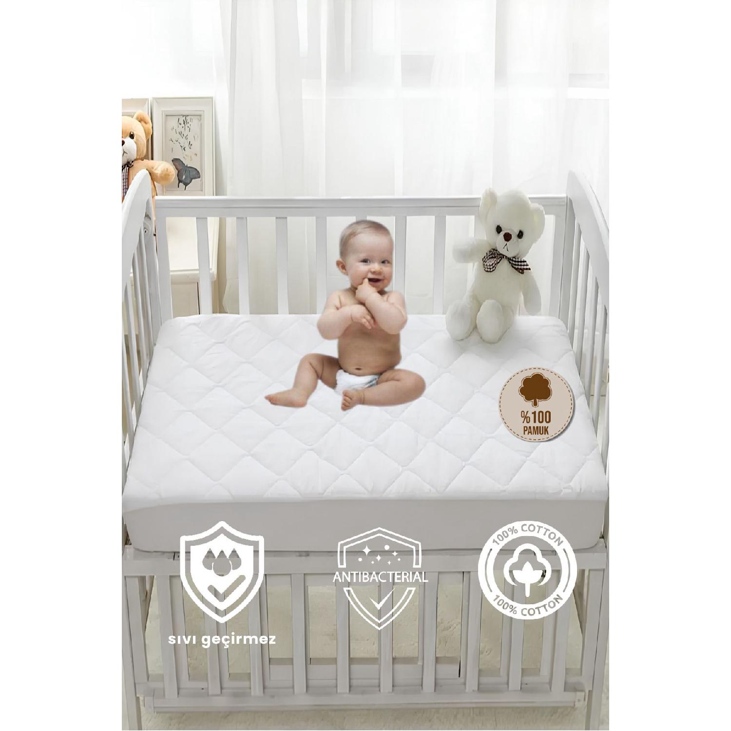 

Cotton Quilted Fitted Liquid Proof Baby-child Mattress, Park Bed Crib Mattress Mattress