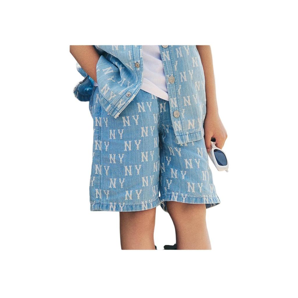 New MLB SS24 Shorts Kids' Light Blue 7ASMM0543-50BLL