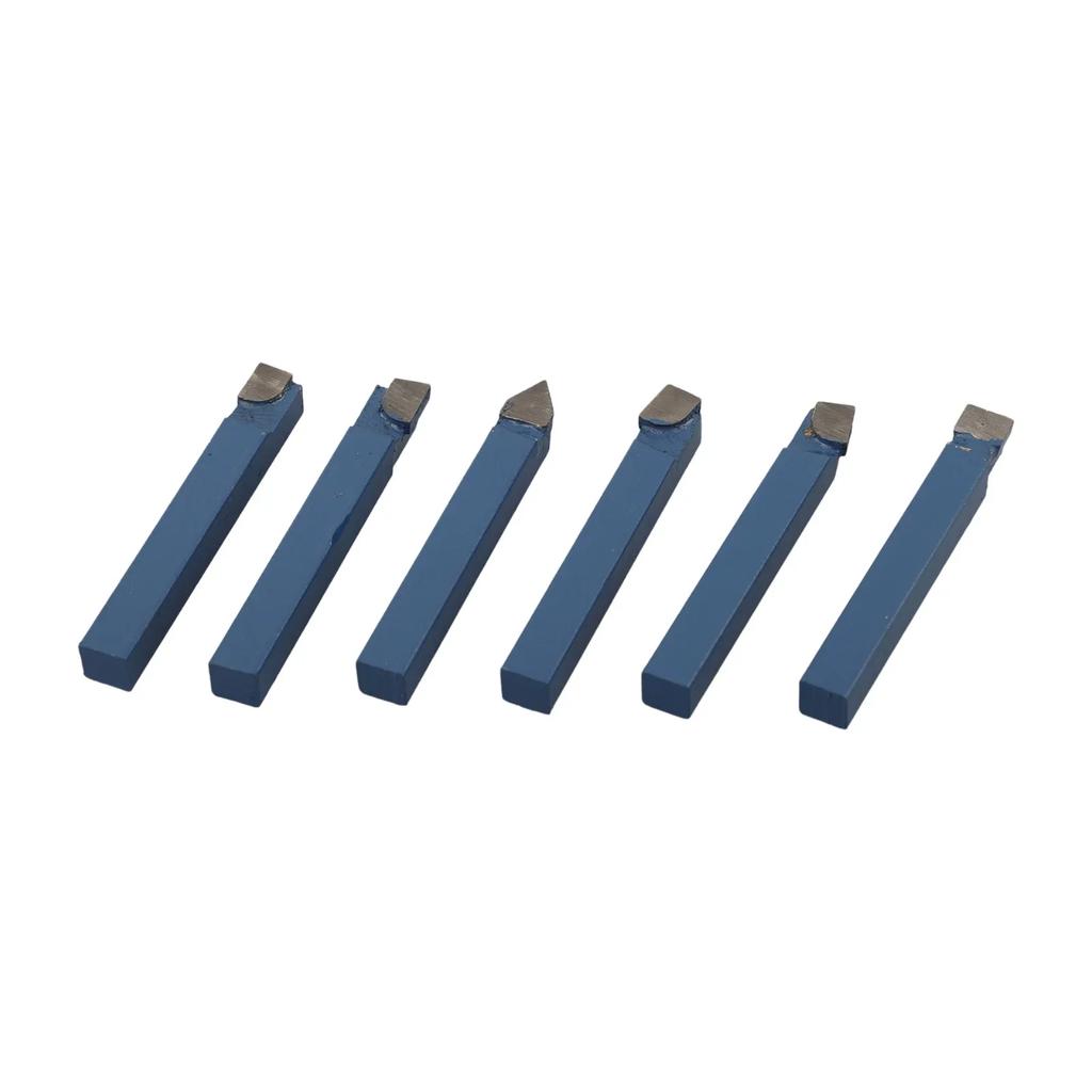 Kit de Herramientas de Torneado de Cama de Carburo 10 Piezas Alta Dureza Azul Incisión Limpia y Hermosa Resistente al Desgaste Velocidad de Procesamiento Rápida