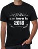 The Best Are Born In 2018 Men T Shirt Birthday Gift