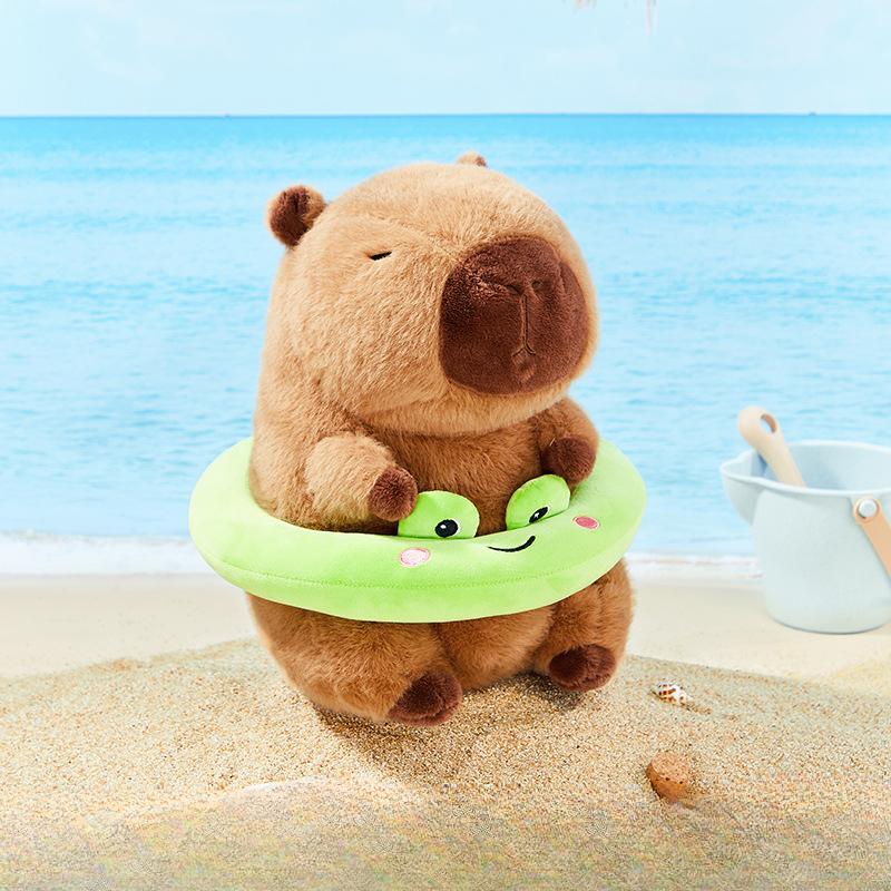 

Летний плавательный круг Капибала Капибара Кукла Милая плюшевая игрушка Девочка Подарок на день рождения 30cm